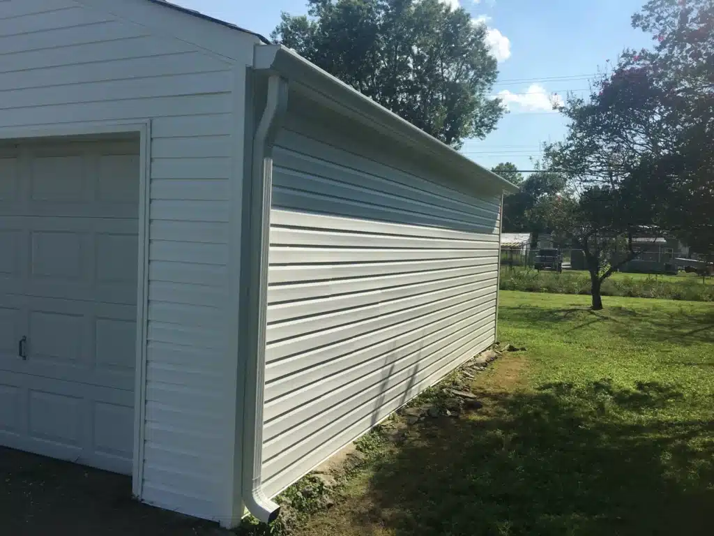 brand new siding garage