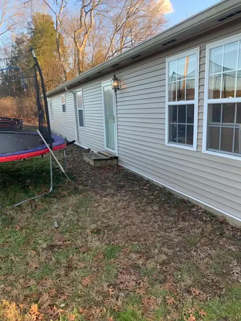 new siding on house