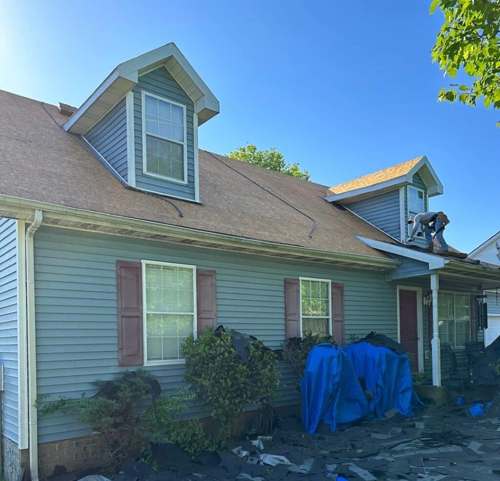 stripped roof