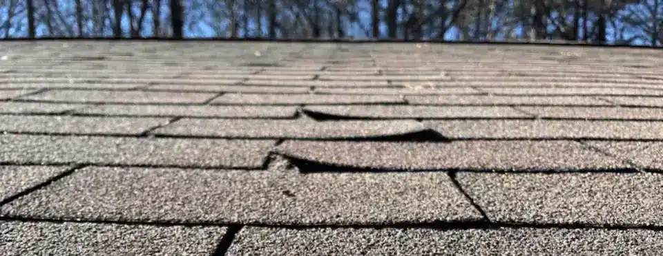 peeling shingles