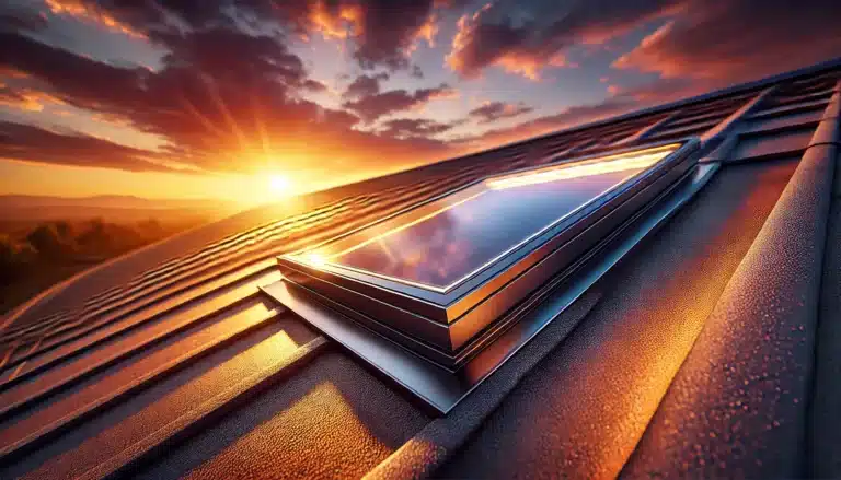 skylight and a sunset