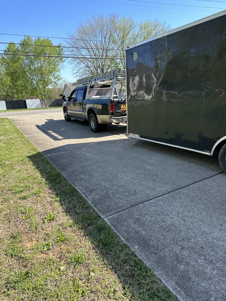 company truck and trailer